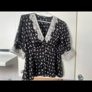 lace mushroom modcloth shirt